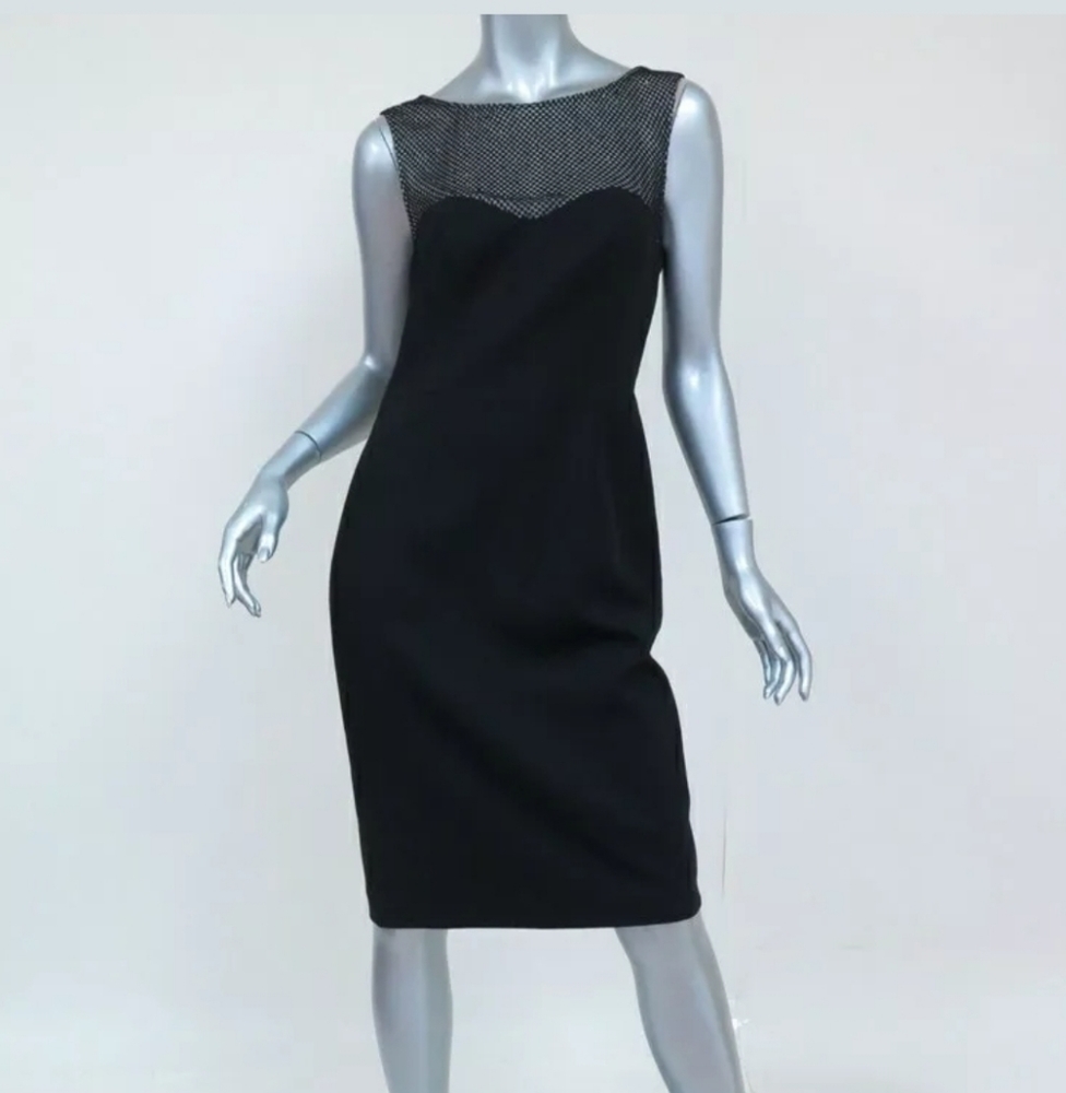 L'Agence Intermix Dress Fitted w/Beaded Yoke